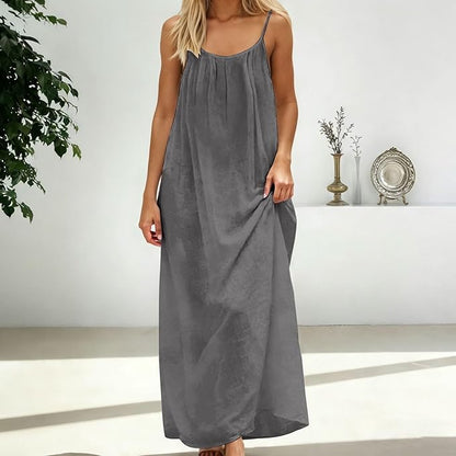 Vestido Luna Backless — Largo Sin Espalda con Tirantes Ajustables