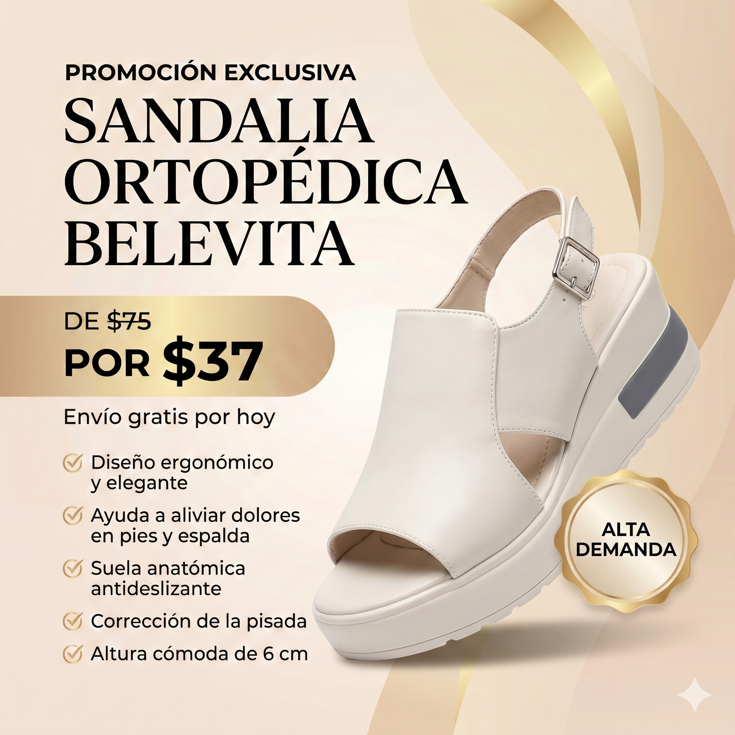 Sandalia Ortopédica Belevita
