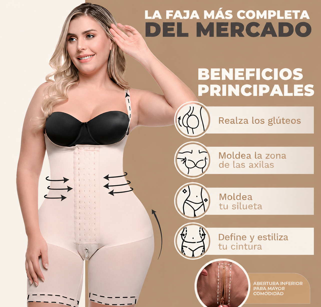 🎁 [PROMOCIÓN DE ANIVERSARIO] Faja Lipo Moldeadora con Varillas