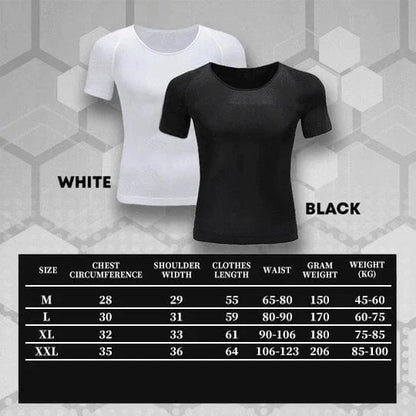 🔥Camiseta de compresión para hombre, corte ajustado, moldeadora del cuerpo
